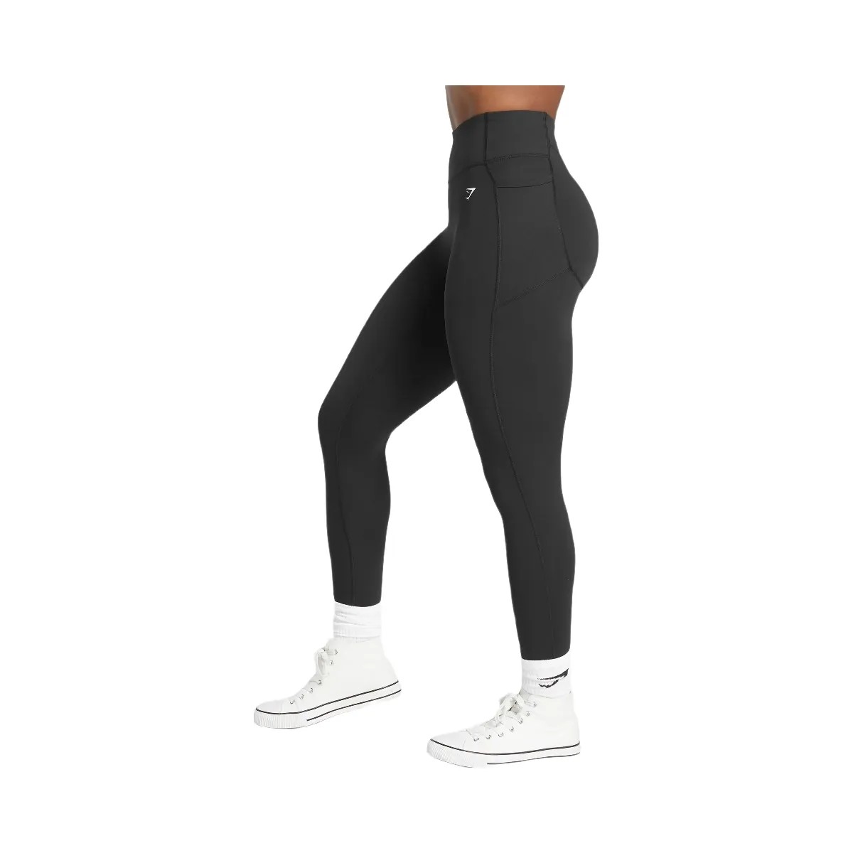 Gymshark Lifting Pocket Leggings - Black - HypeFly India View 3