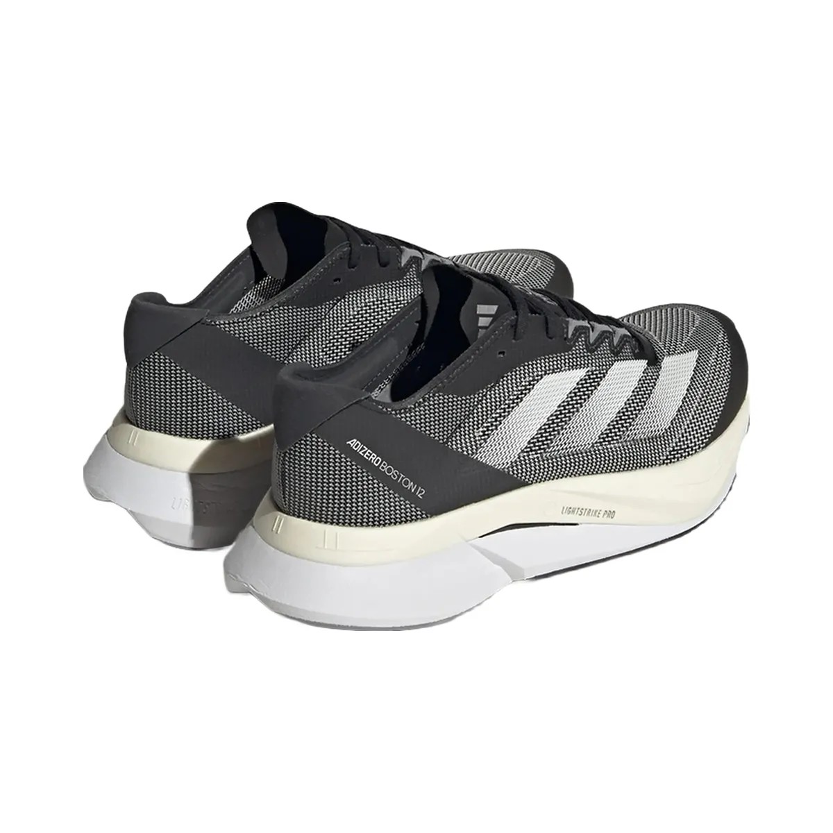 Adidas Adizero Boston 12 Core Black Cloud White Carbon - HypeFly India View 4