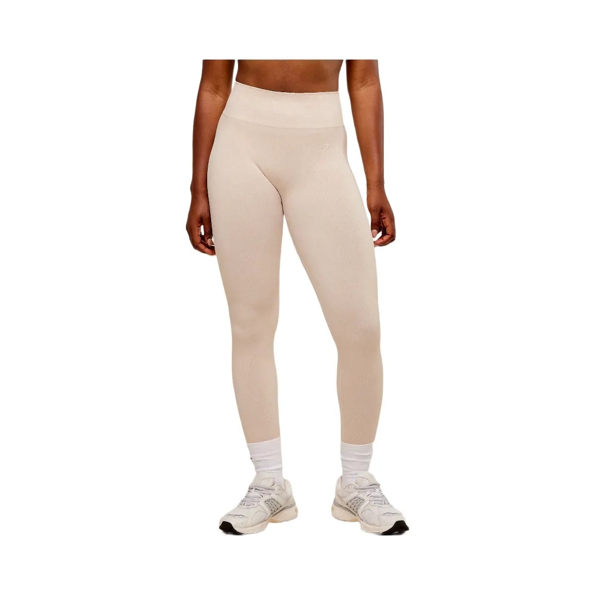 Gymshark Adapt Fleck x Whitney Seamless Leggings - Mineral | Coconut White - HypeFly India View 1