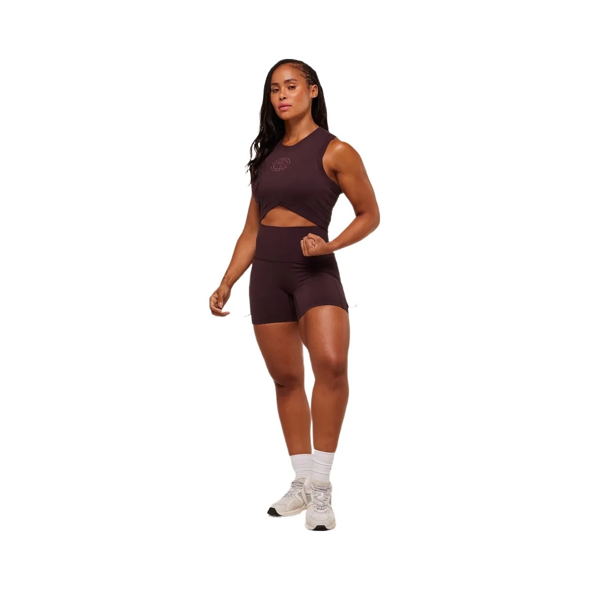 Gymshark Legacy Sleeveless Crop Top - Cherry Purple - HypeFly India View 4