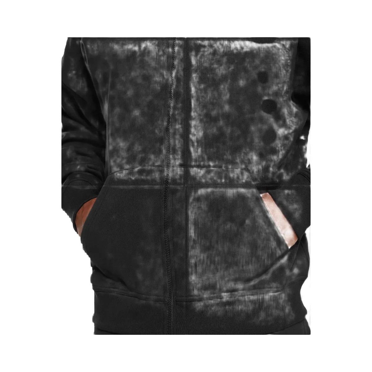 Gymshark Crest Oversized Zip Up Hoodie - Black - HypeFly India View 5