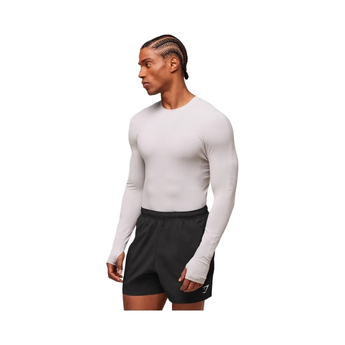 Gymshark everywear Warp Knit LS T-Shirt - Tame Grey - HypeFly India View 6