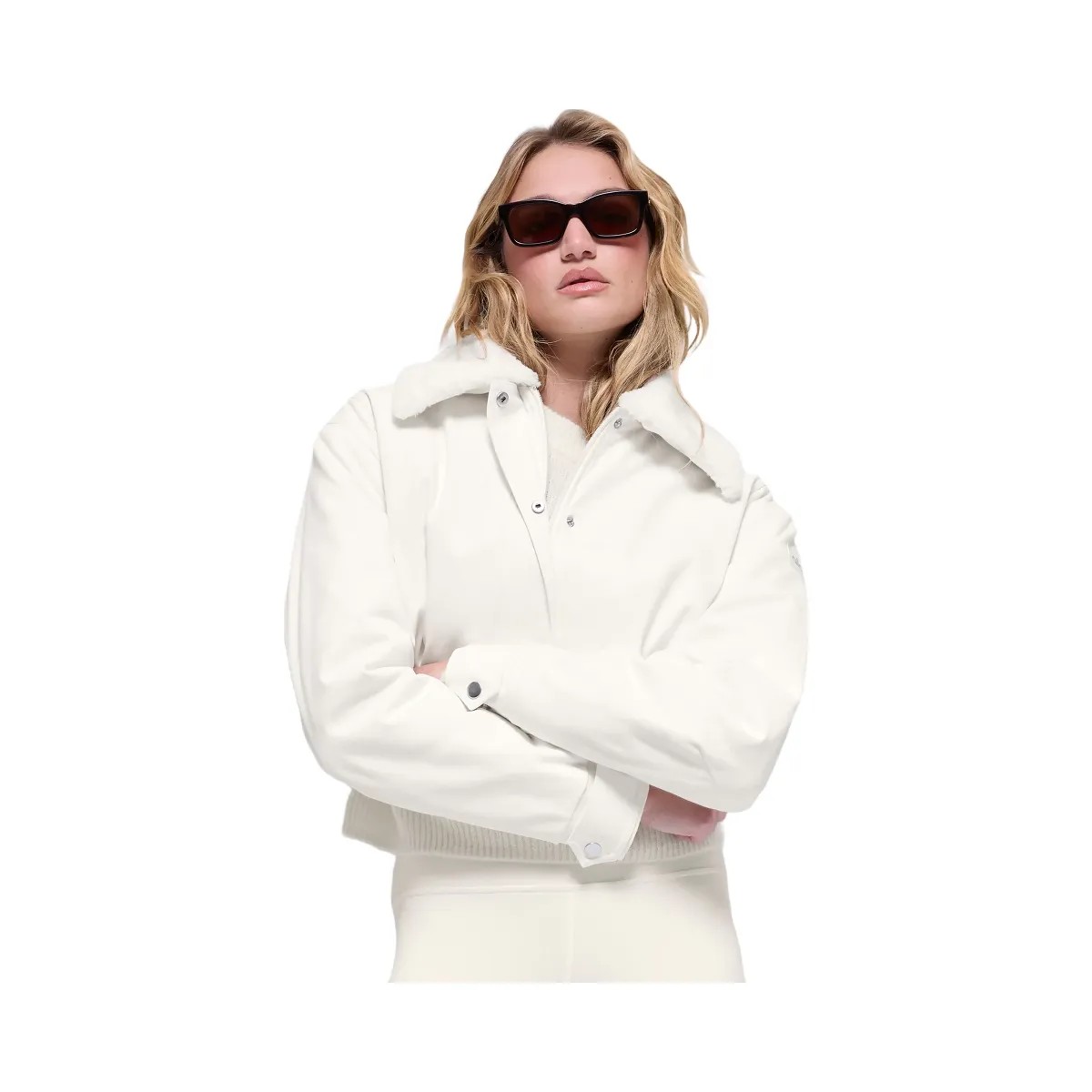 Alo Women's Navigator Jacket - Ivory - HypeFly India View 4