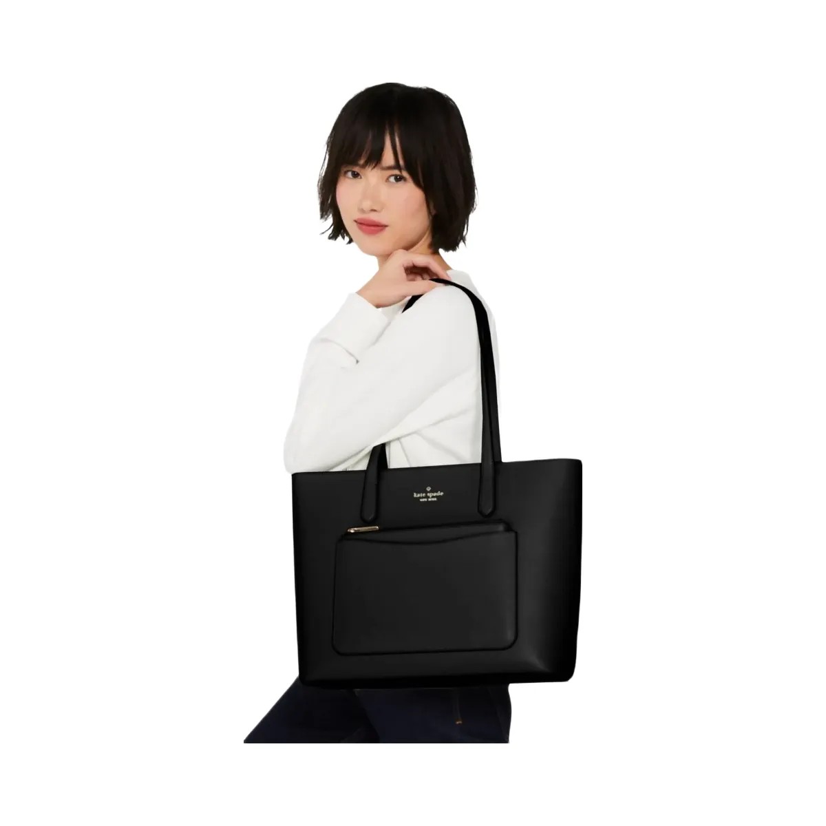 Kate Spade Staci Large Tote Set Black - HypeFly India View 2