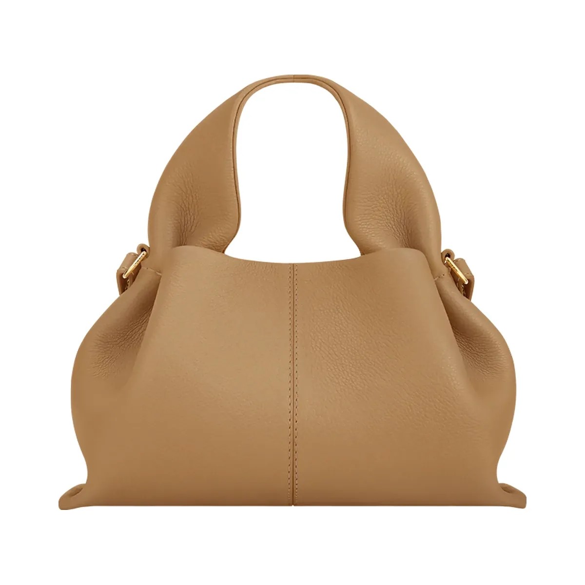 Polene Numero Neuf Mini Textured Ocher - HypeFly India View 1