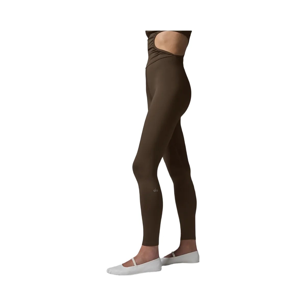 Alo Women's Airlift 7/8 Decadent Bodysuit - Espresso - HypeFly India View 2