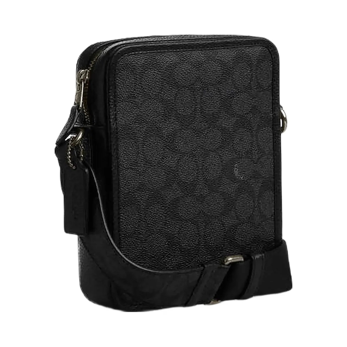 Coach Sullivan Crossbody Bag In Signature Canvas Signature Canvas-Gunmetal-Charcoal-Black - HypeFly India View 3