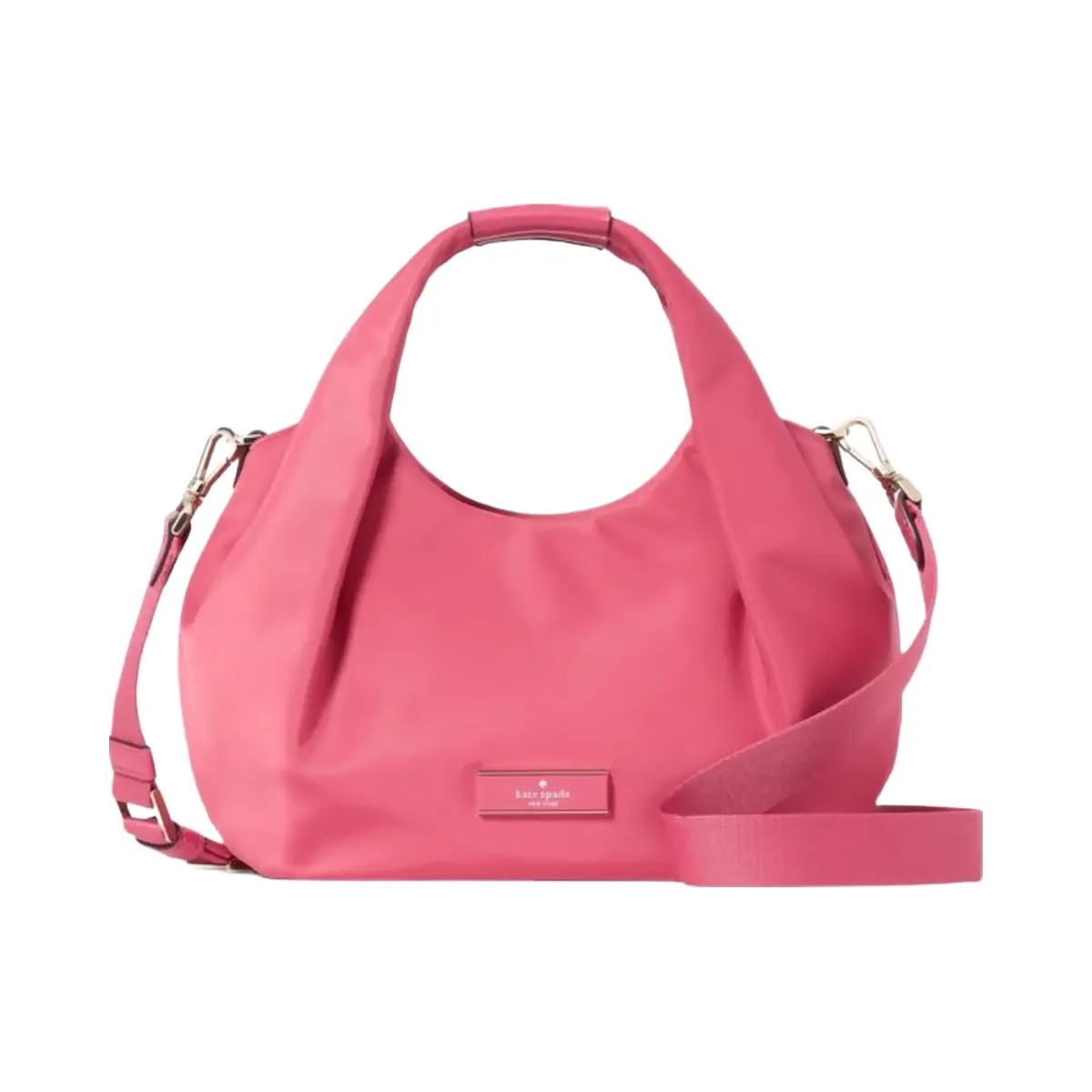 Kate Spade Carter Nylon Small Pleated Crossbody Rose Oil - HypeFly India View 1