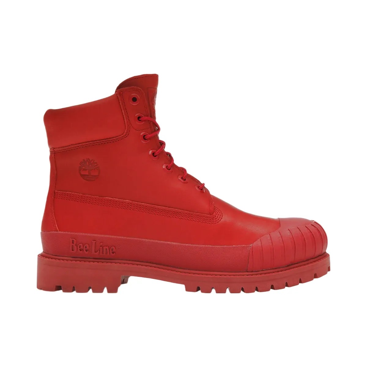 Timberland 6" Boot Premium Bee Line Rubber Toe Wp Red Nubuck - HypeFly India View 1