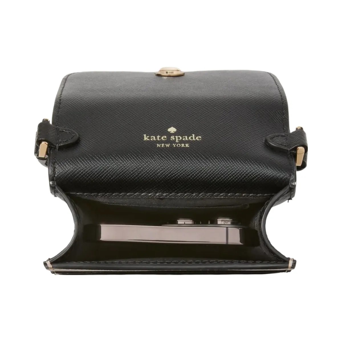 Kate Spade Madison North South Flap Phone Crossbody Toasted Hazelnut Multi - HypeFly India View 3