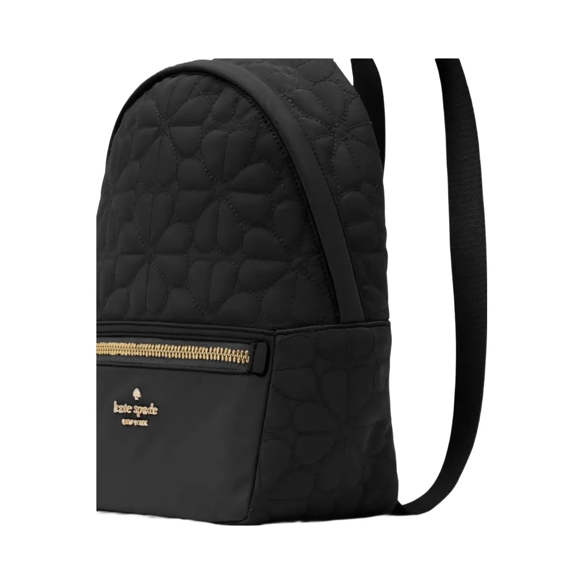 Kate Spade Flower Quilted Fabric Small Backpack Black - HypeFly India View 6