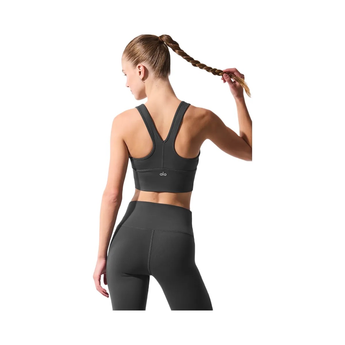 Alo Women's Wild Thing Bra - Anthracite - HypeFly India View 3