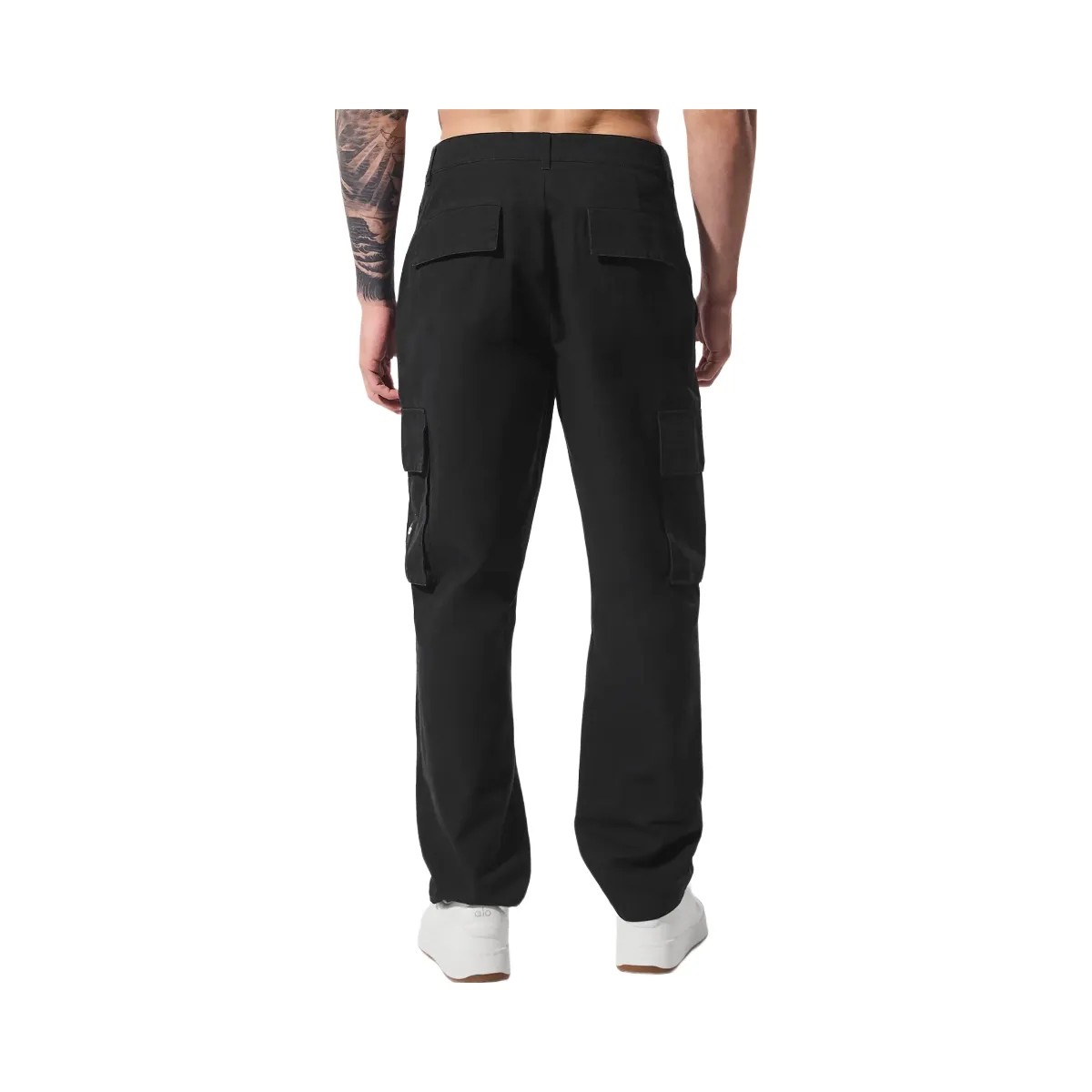 Alo Men's Cargo Ripstop Trouser - Black - HypeFly India View 3