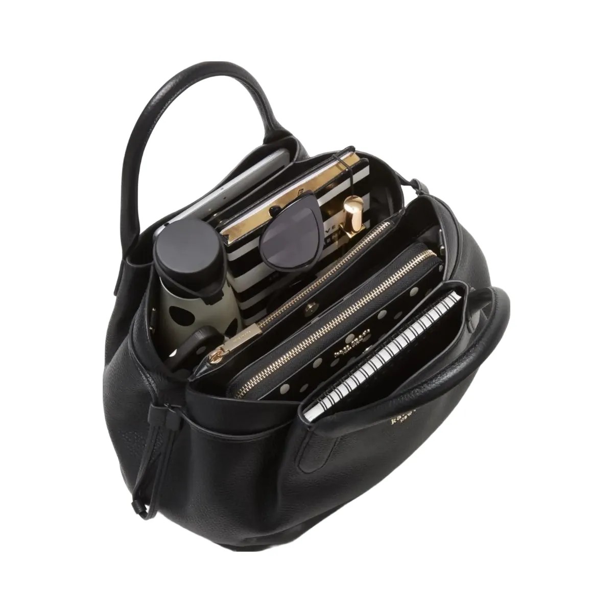 Kate Spade Dumpling Large Satchel Black - HypeFly India View 5