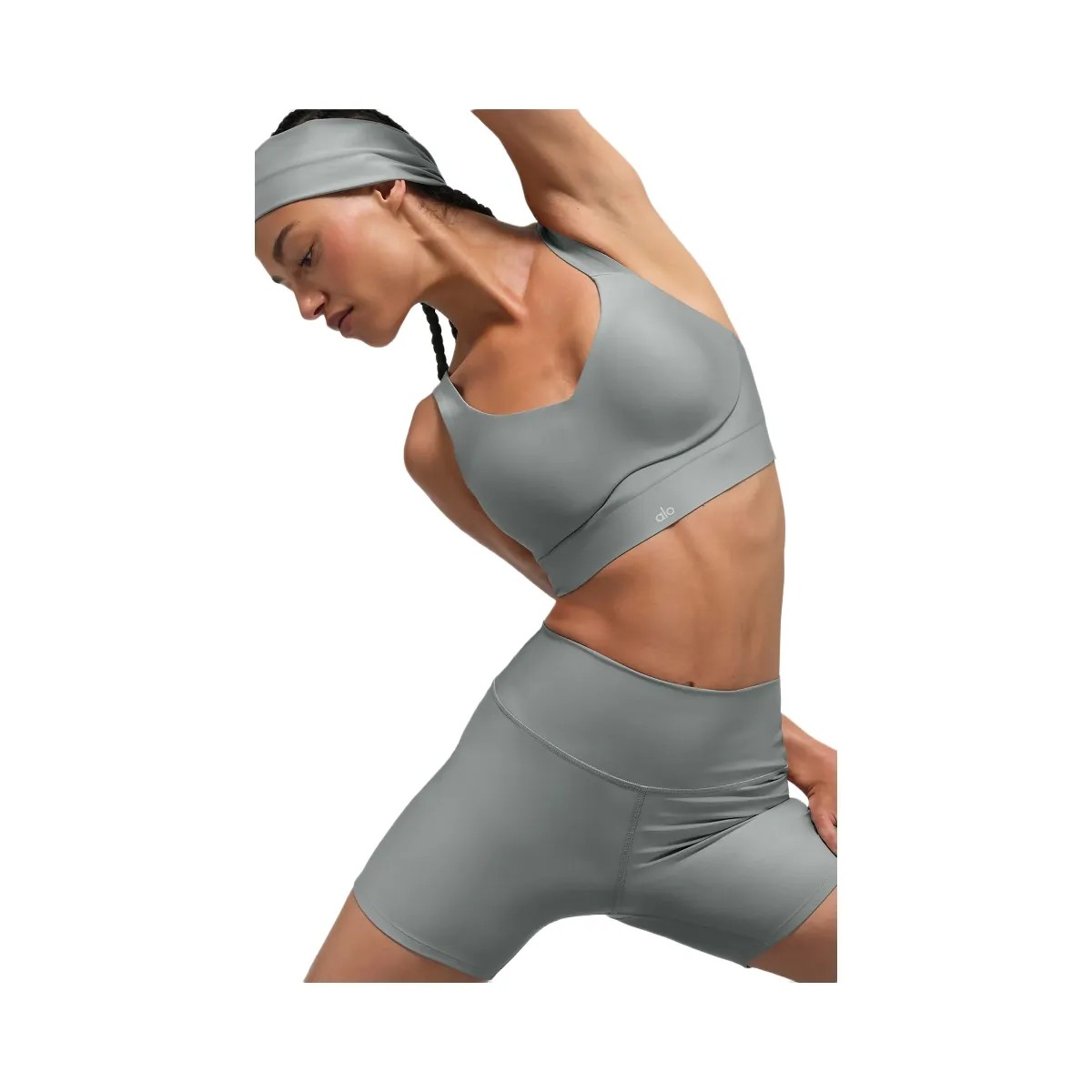 Alo Women's Airlift Endurance High-Impact Bra - Lunar Grey - HypeFly India View 3