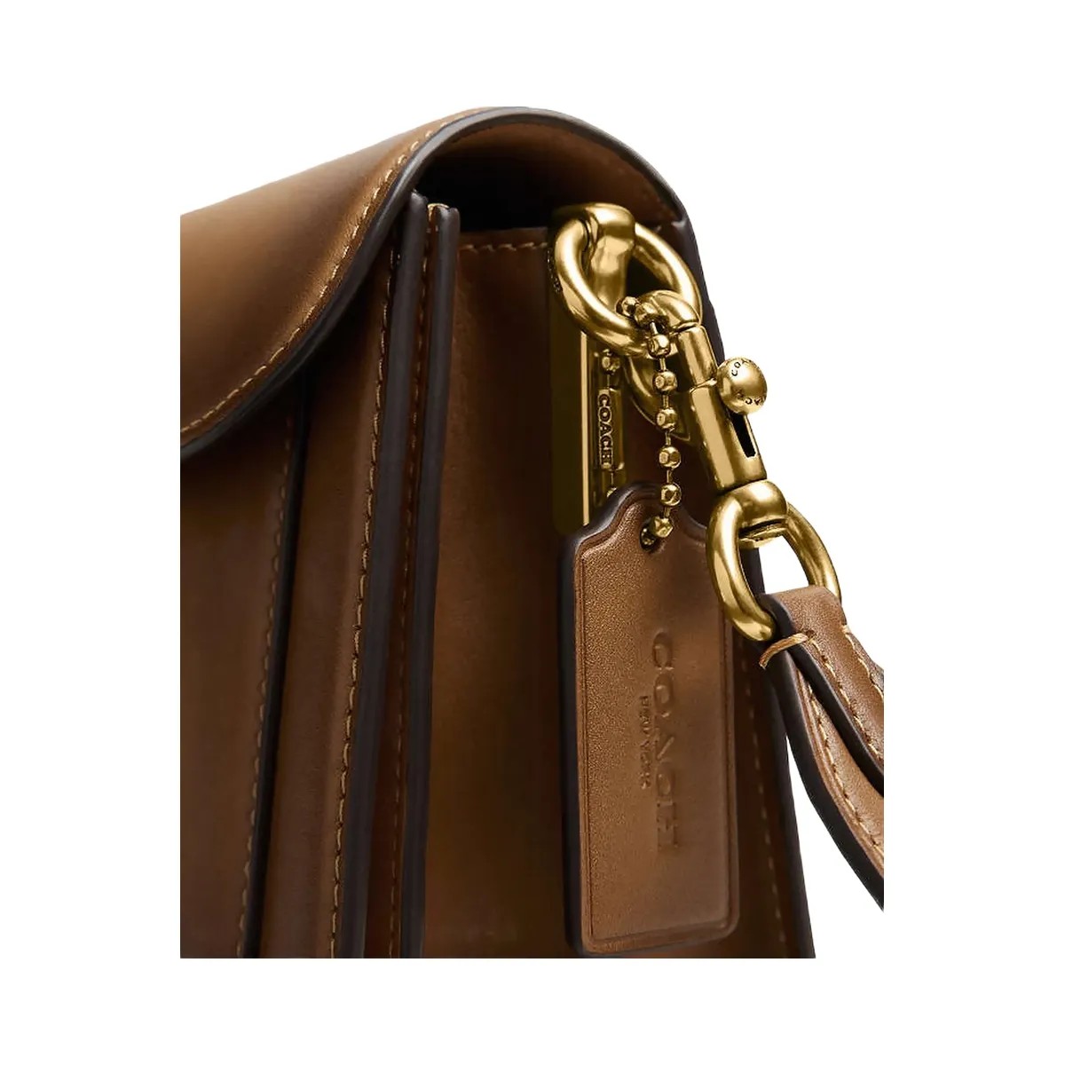 Coach Tabby Shoulder Bag 26 Glovetan Leather-Brass-Honey Brown - HypeFly India View 4