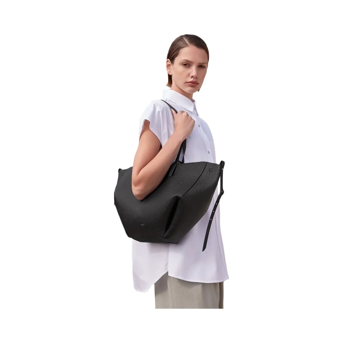 Polene Cyme Textured Black - HypeFly India View 5