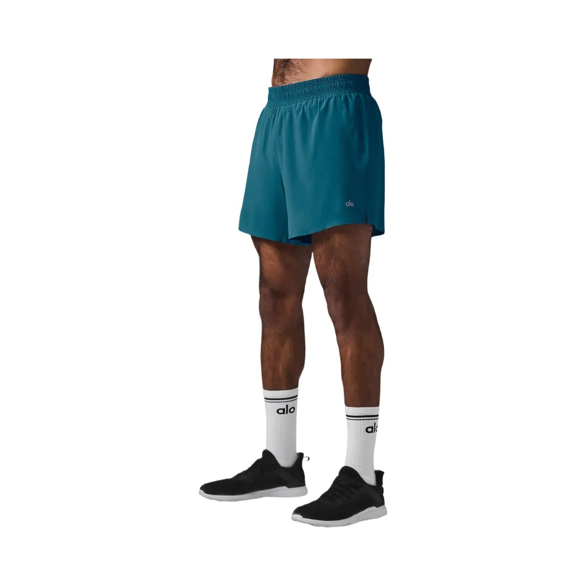 Alo Men's 5" Adapt Running Short - Oceanic Teal - HypeFly India View 4