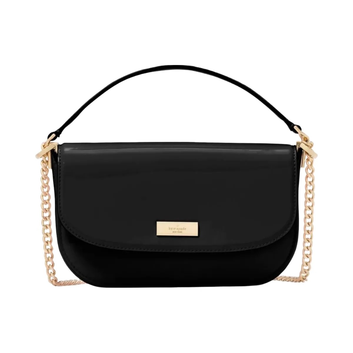 Kate Spade Krista Patent Chain Crossbody Black - HypeFly India View 1