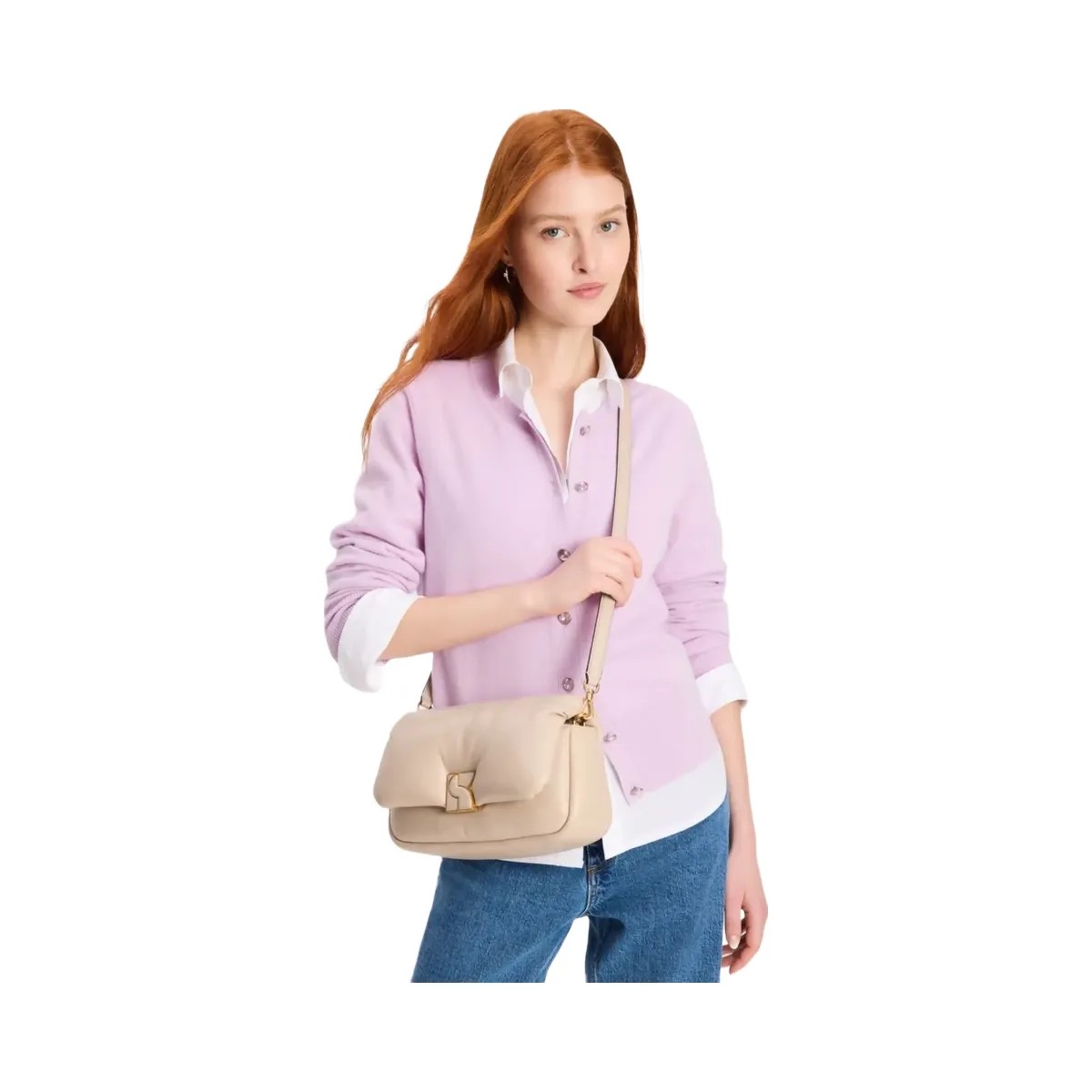 Kate Spade Dakota Puffy Leather Crossbody Feather - HypeFly India View 3