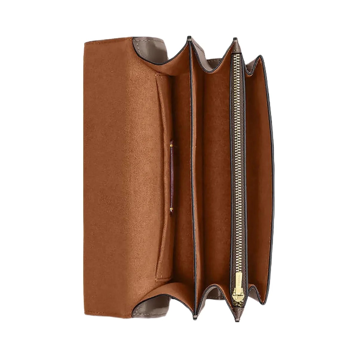 Coach Klare Crossbody Bag Calf Leather-Gold-Dark Stone - HypeFly India View 4