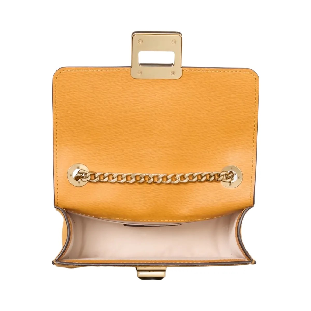 Kate Spade Phoebe Suede Turnlock Mini Flap Crossbody Squash Blossom - HypeFly India View 4