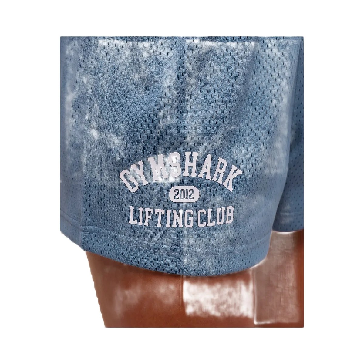 Gymshark Lifting Club Mesh Shorts - Worn Blue - HypeFly India View 4