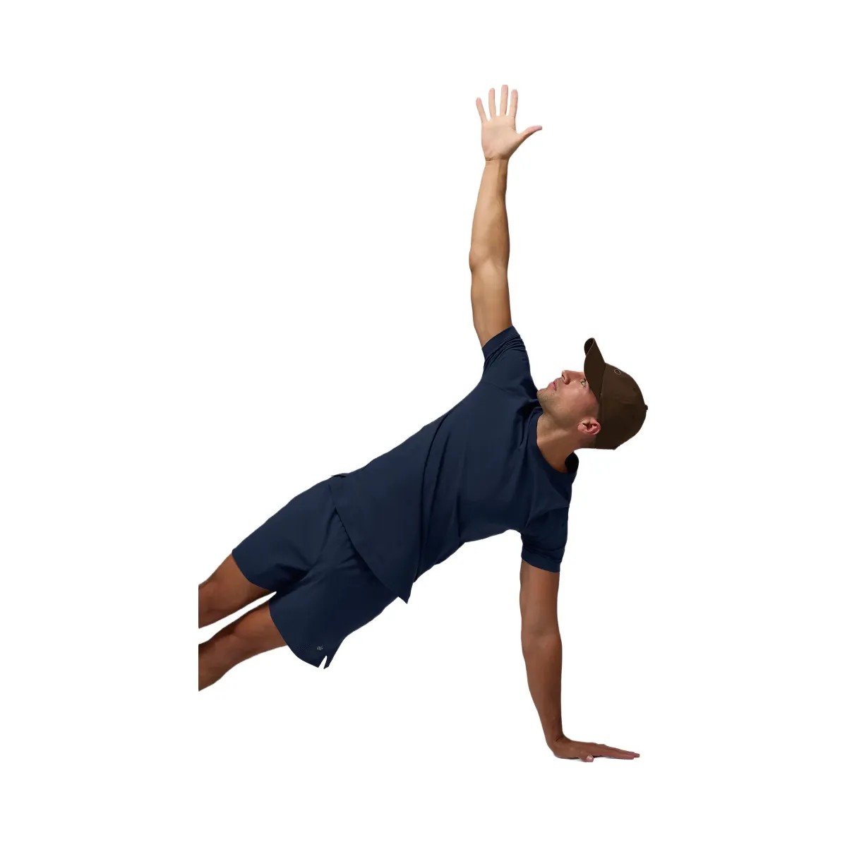 Alo Men's ALO Vapor Crewneck Short Sleeve - Navy - HypeFly India View 3