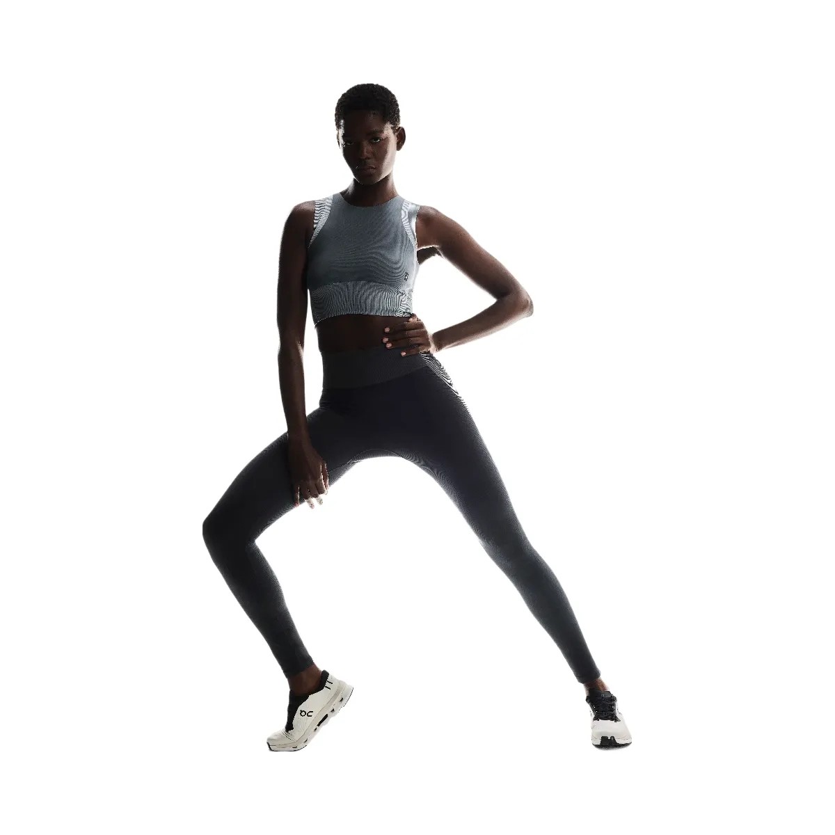 On Studio Knit Tights Black | Eclipse - HypeFly India View 5