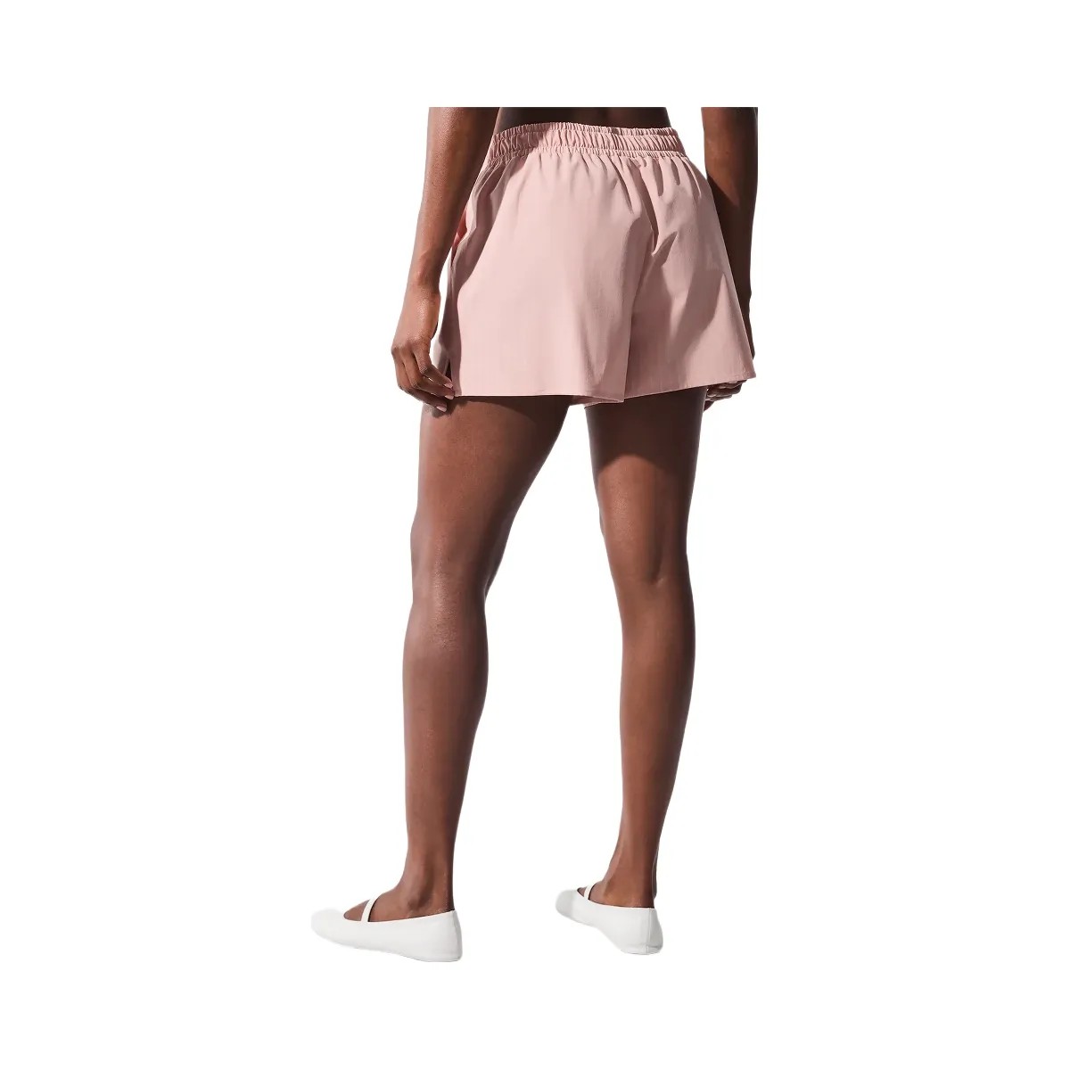 Alo Women's Pinstripe Daylight Boxer Short - Pink Quartz/Ivory - HypeFly India View 3
