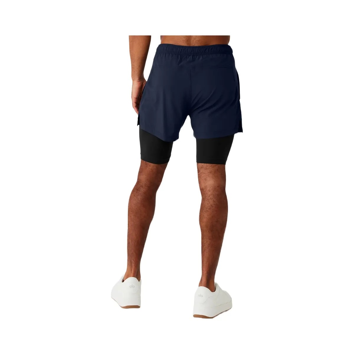 Alo Men's 5" Revival 2-in-1 Short - Navy/Black - HypeFly India View 4