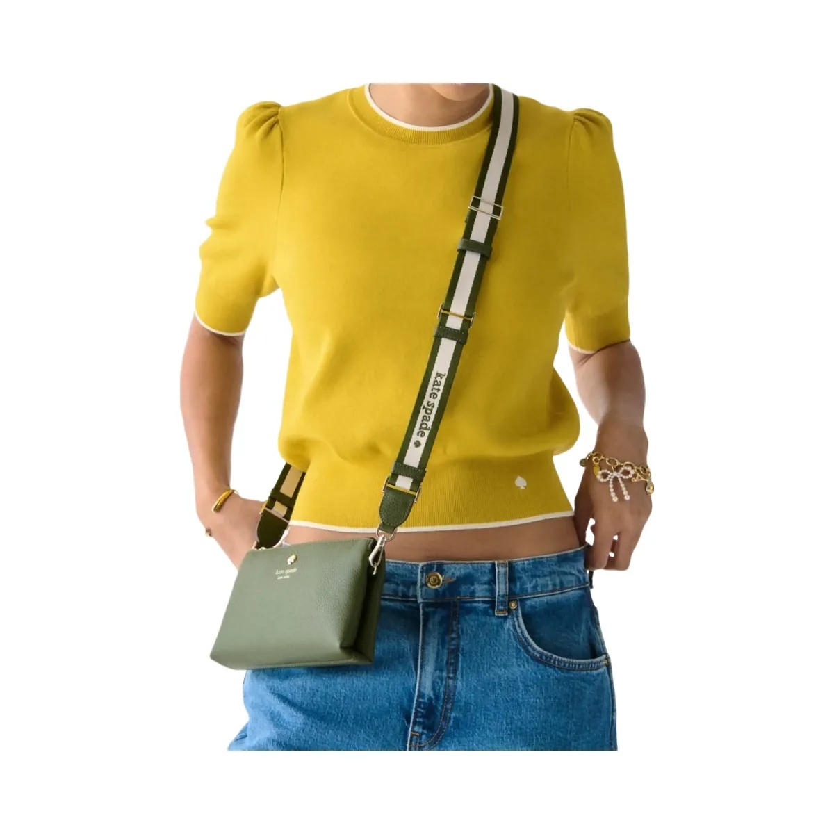 Kate Spade Emma Mini Crossbody Enchanted Green Multi - HypeFly India View 2