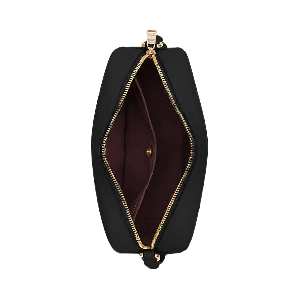 Coach Jamie Camera Bag Pebbled Leather-Gold-Black - HypeFly India View 3