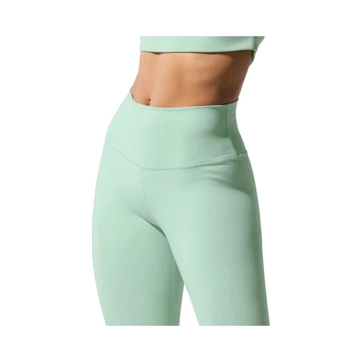 Alo Women's High-Waist Airbrush Capri - Spearmint - HypeFly India View 2