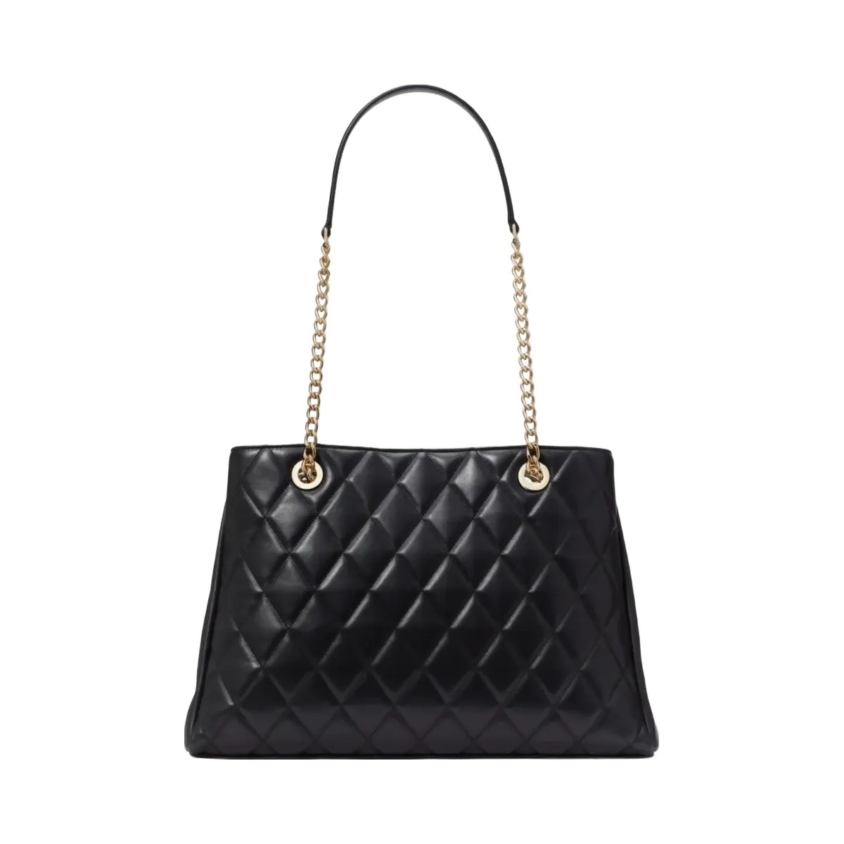 Kate Spade Carey Quilted Tote Black - HypeFly India View 5
