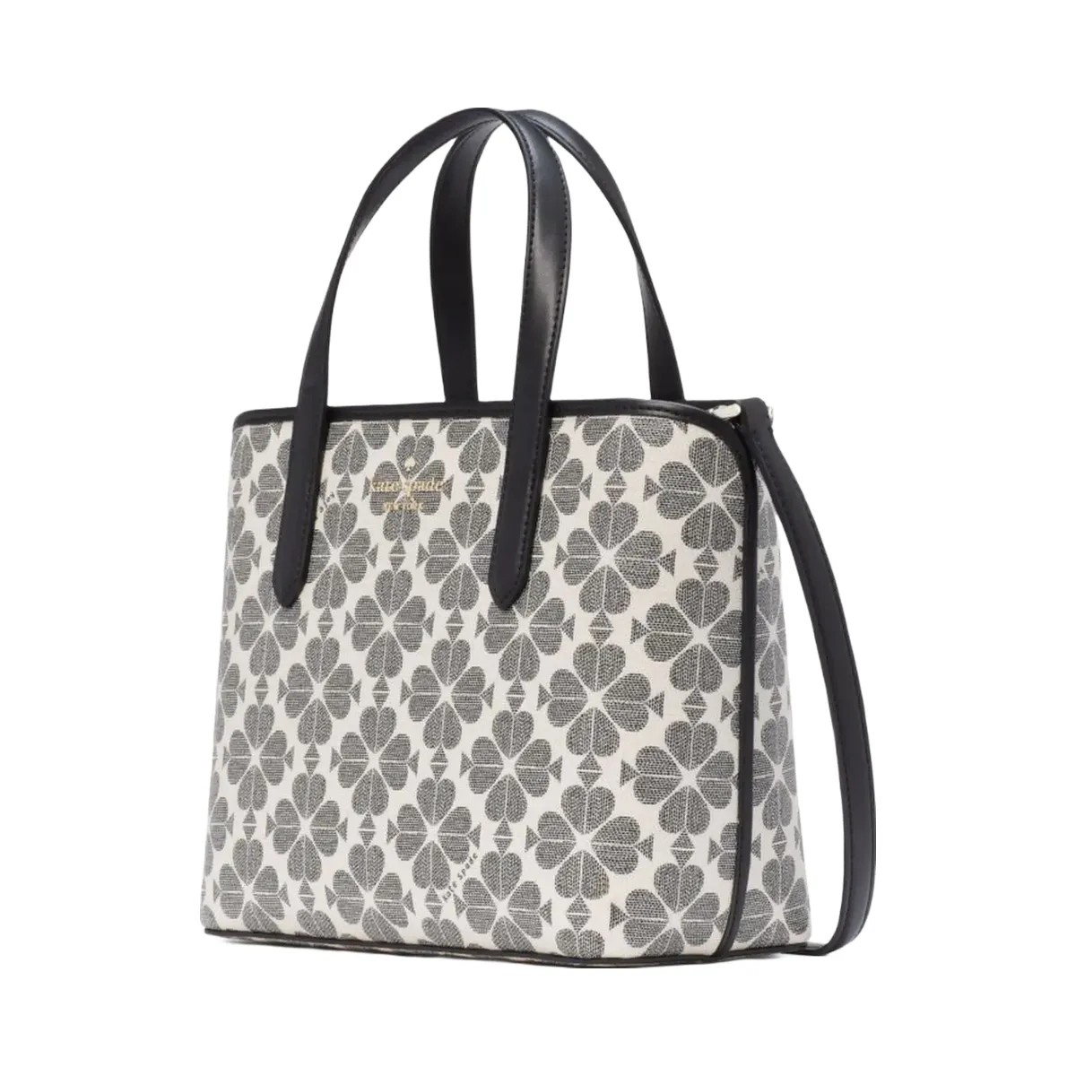 Kate Spade Flower Small Tote Black Multi - HypeFly India View 3