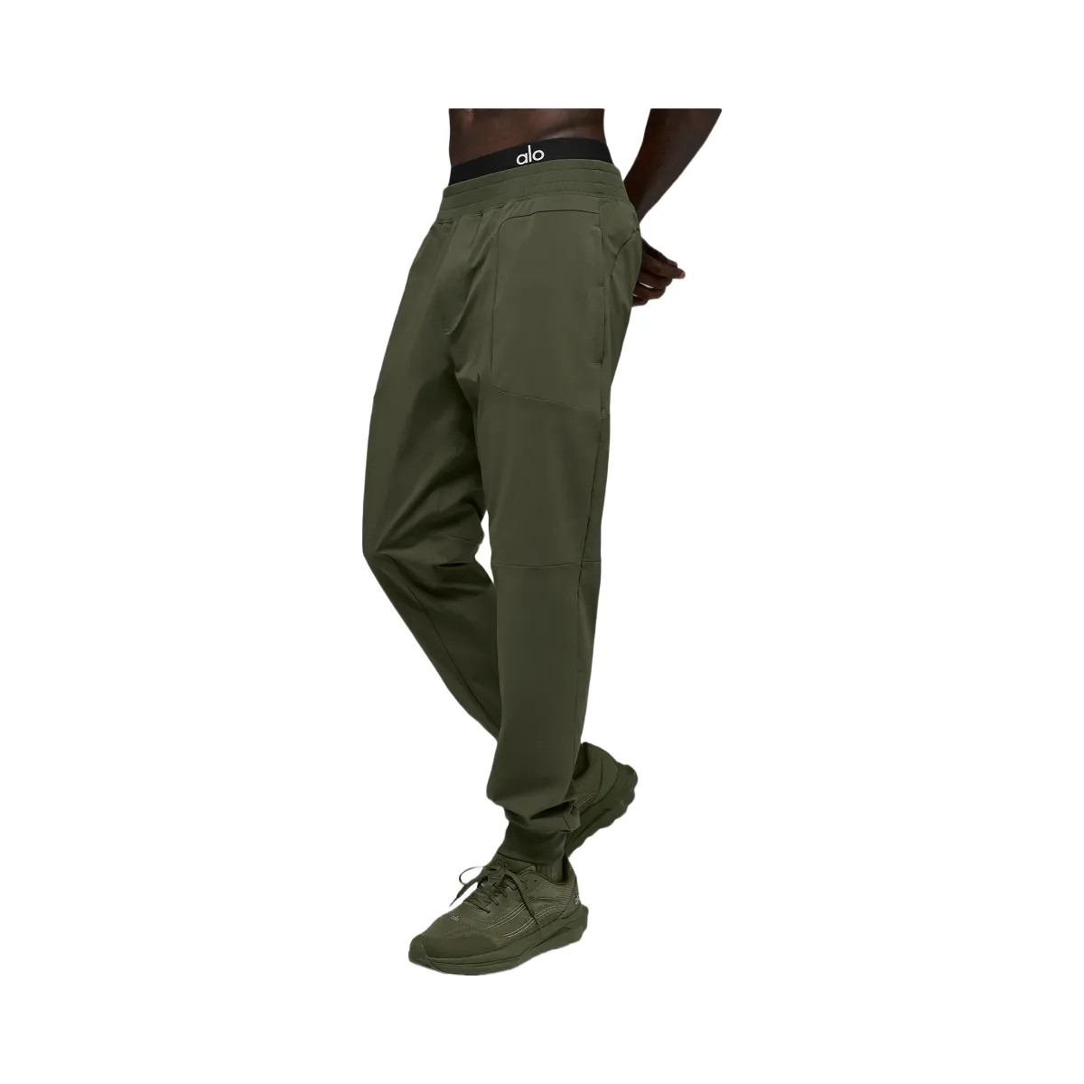 Alo Men's Co-Op Pant - Green Olive - HypeFly India View 3