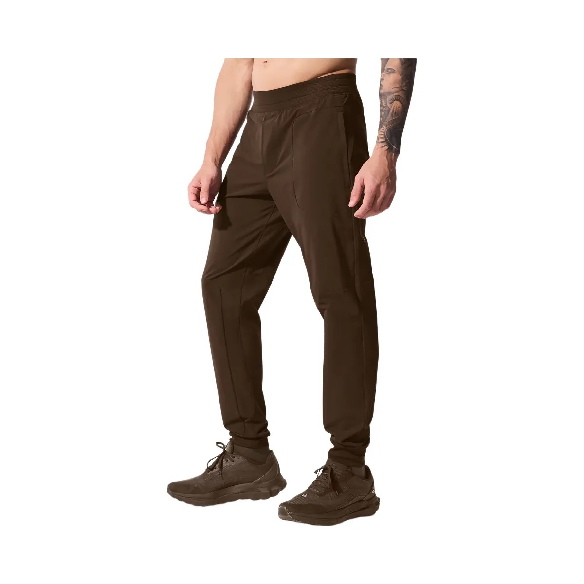 Alo Men's Co-Op Pant (Long) - Espresso - HypeFly India View 2