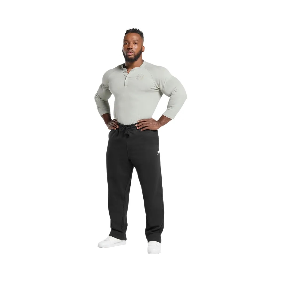 Gymshark Legacy Henley - Stone Grey - HypeFly India View 4