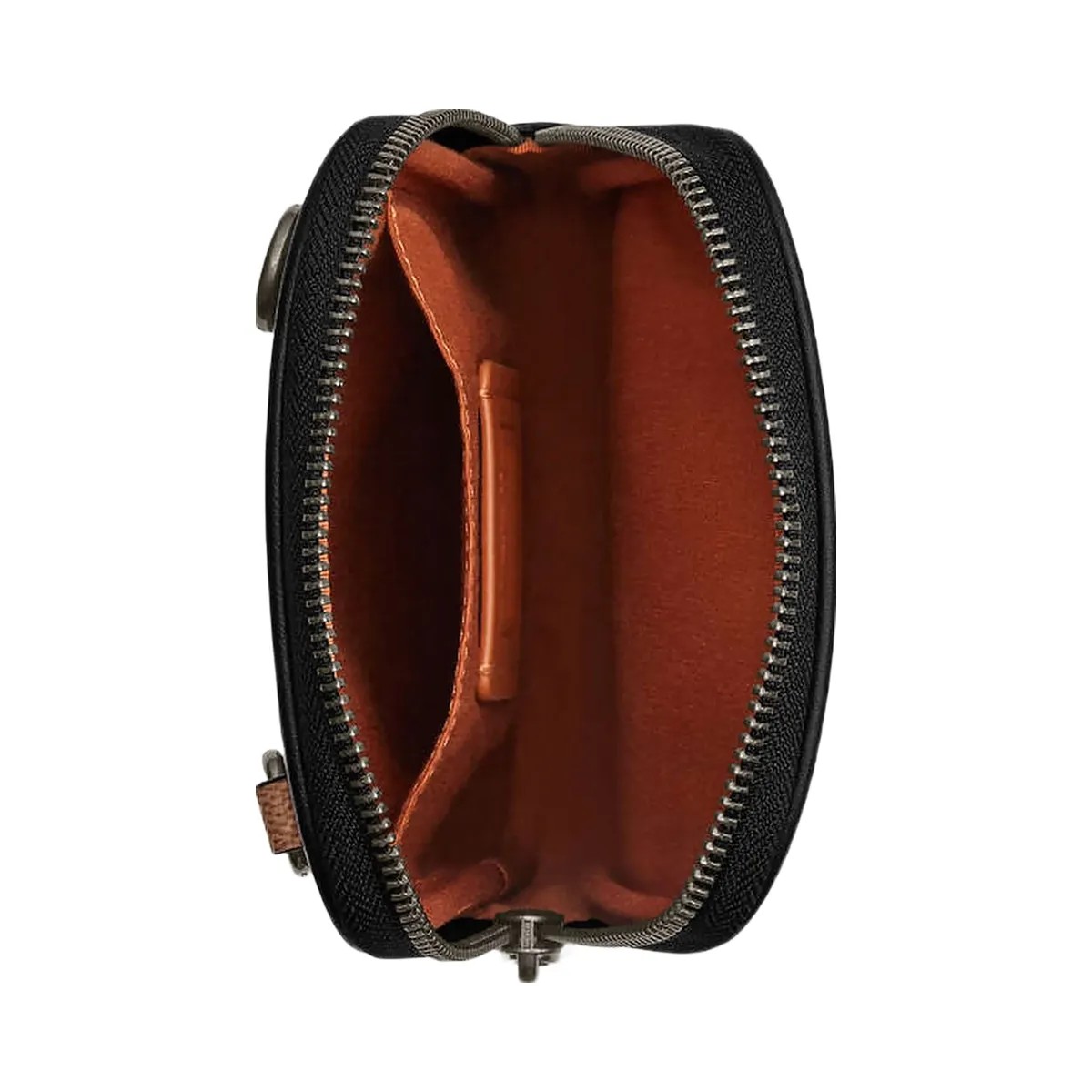 Coach Aden Crossbody Bag In Signature Canvas Signature Canvas-Qb-Tan-Black - HypeFly India View 4