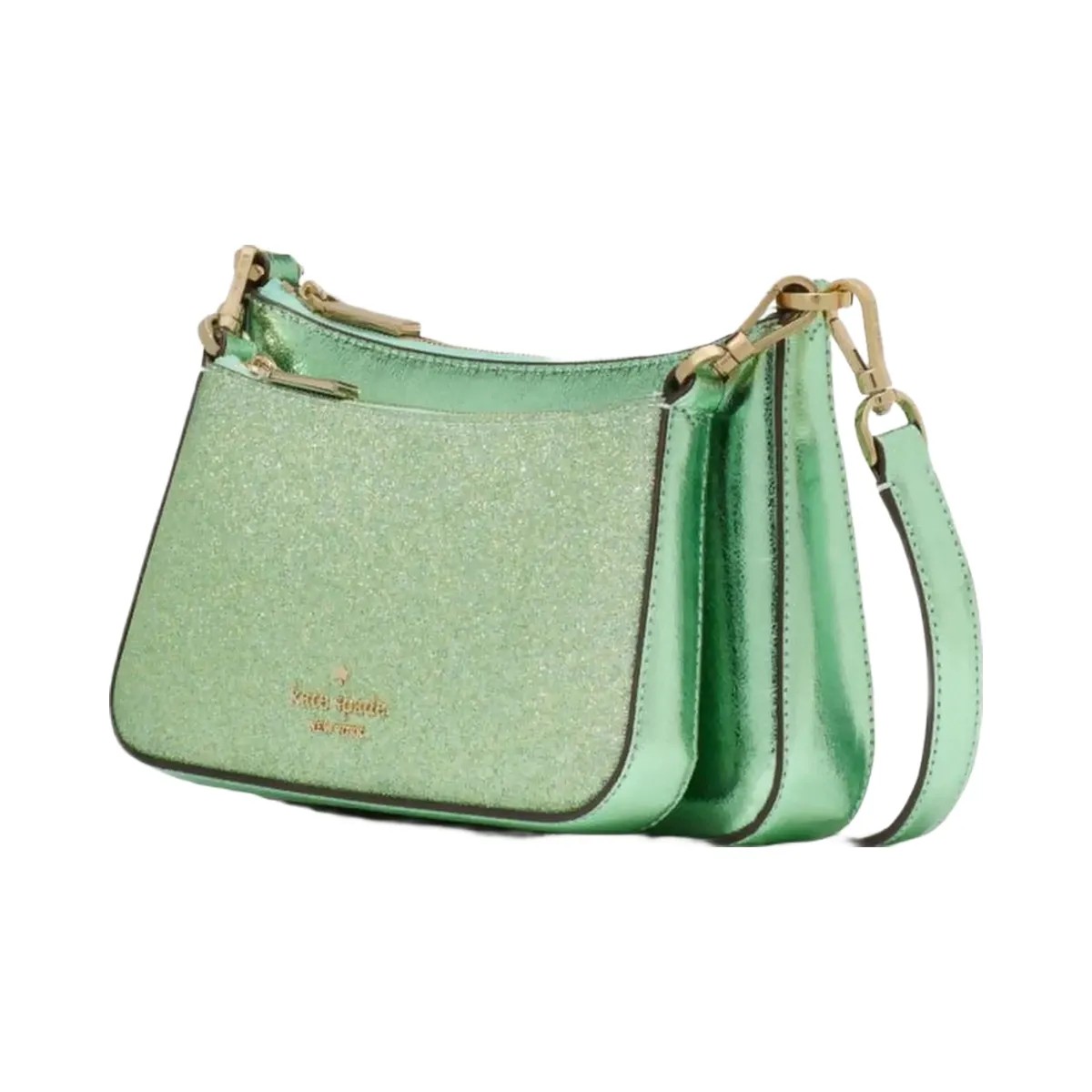 Kate Spade Duet Glitter Crossbody Duo Seawater - HypeFly India View 2