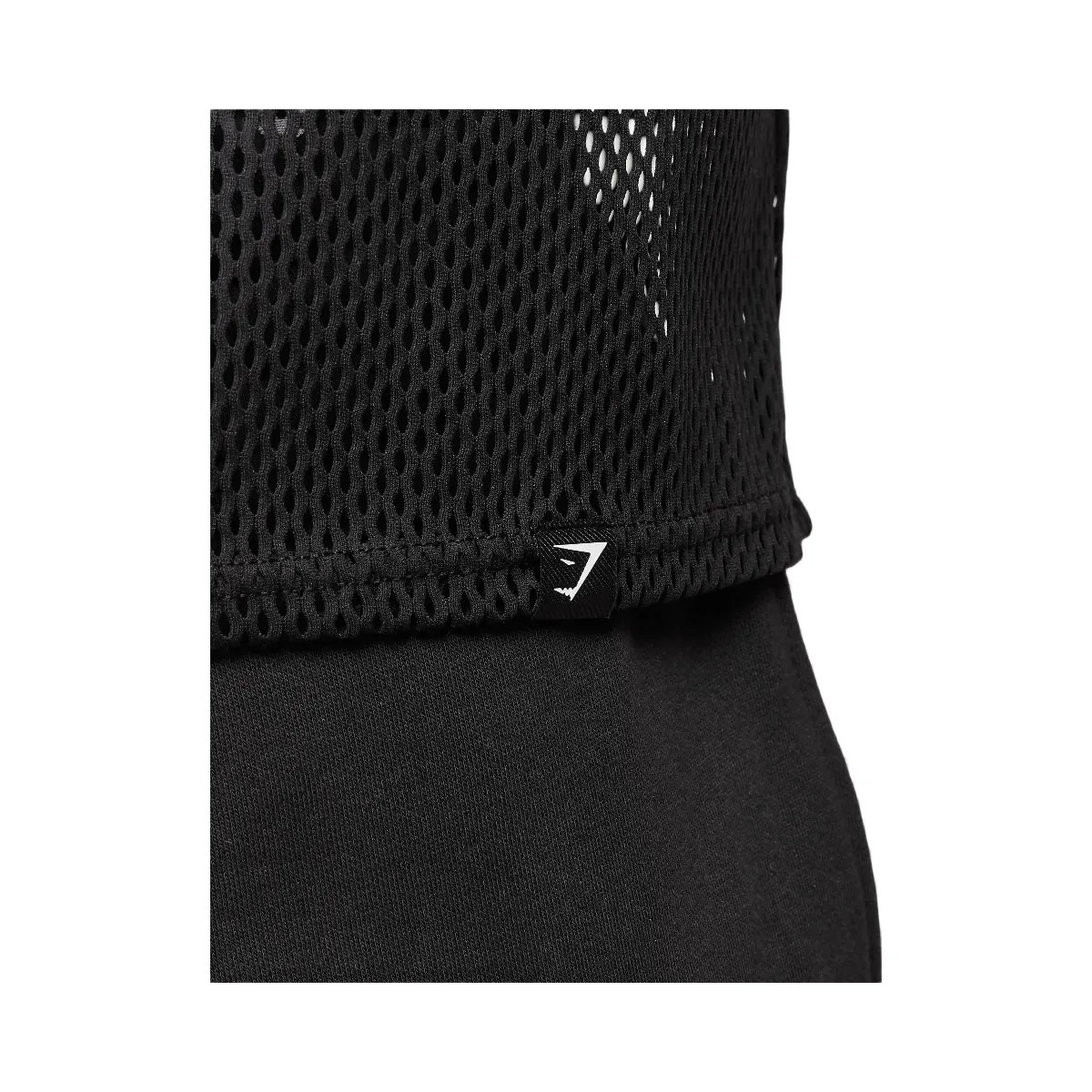 Gymshark Mesh Oversized Tank - Black - HypeFly India View 5