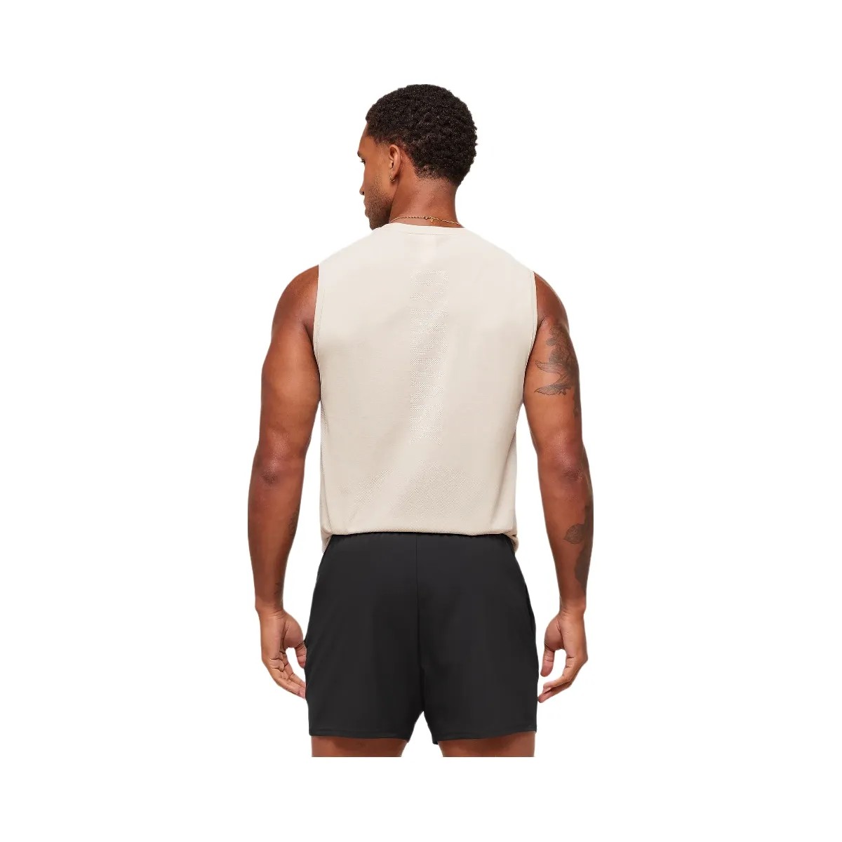 Gymshark Lightweight Seamless Tank - Pebble Grey/White - HypeFly India View 2