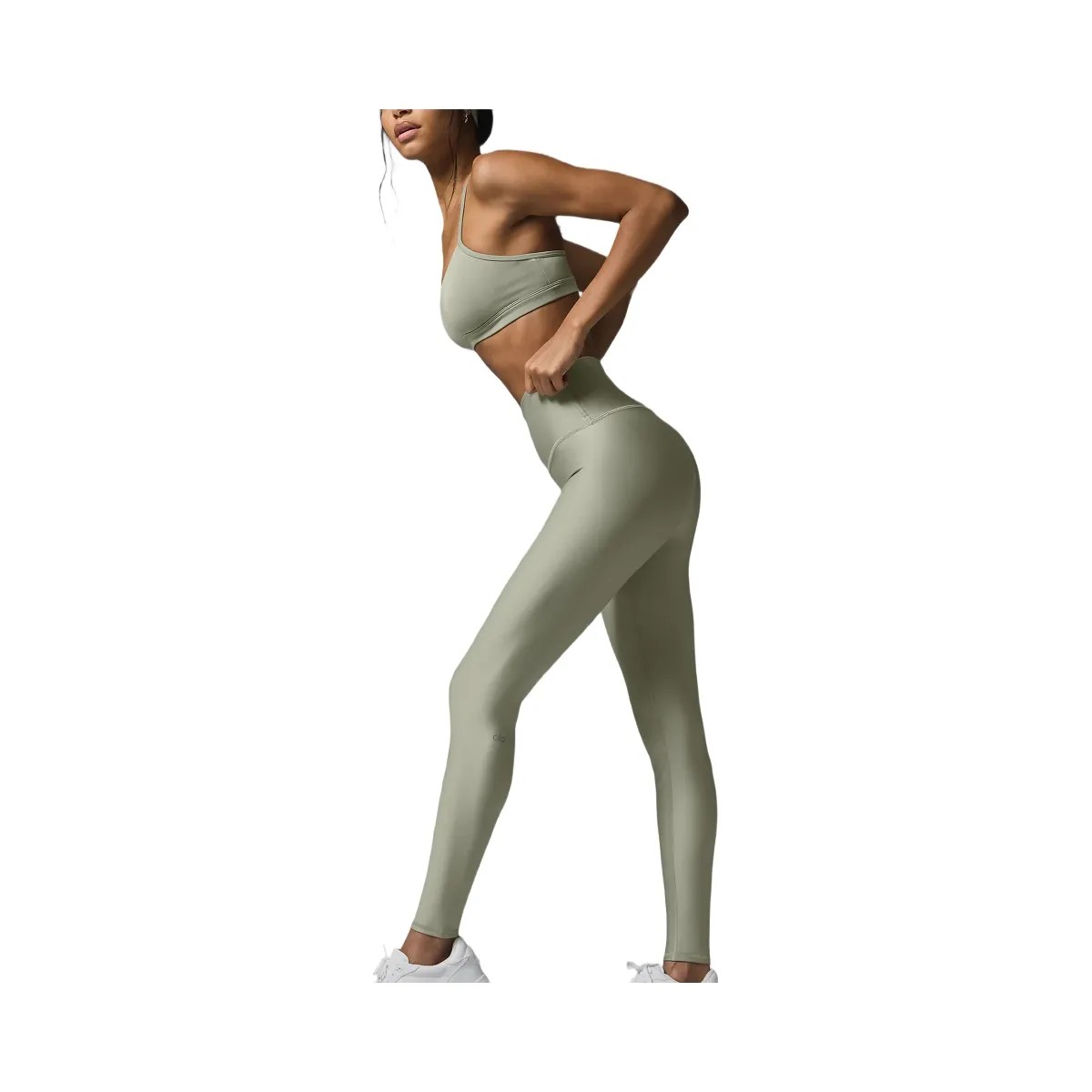 Alo Women's High-Waist Airlift Legging - Limestone - HypeFly India View 2