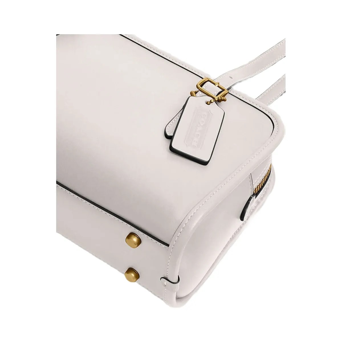 Coach Swing Zip Bag Smooth Leather-Brass-Chalk - HypeFly India View 2