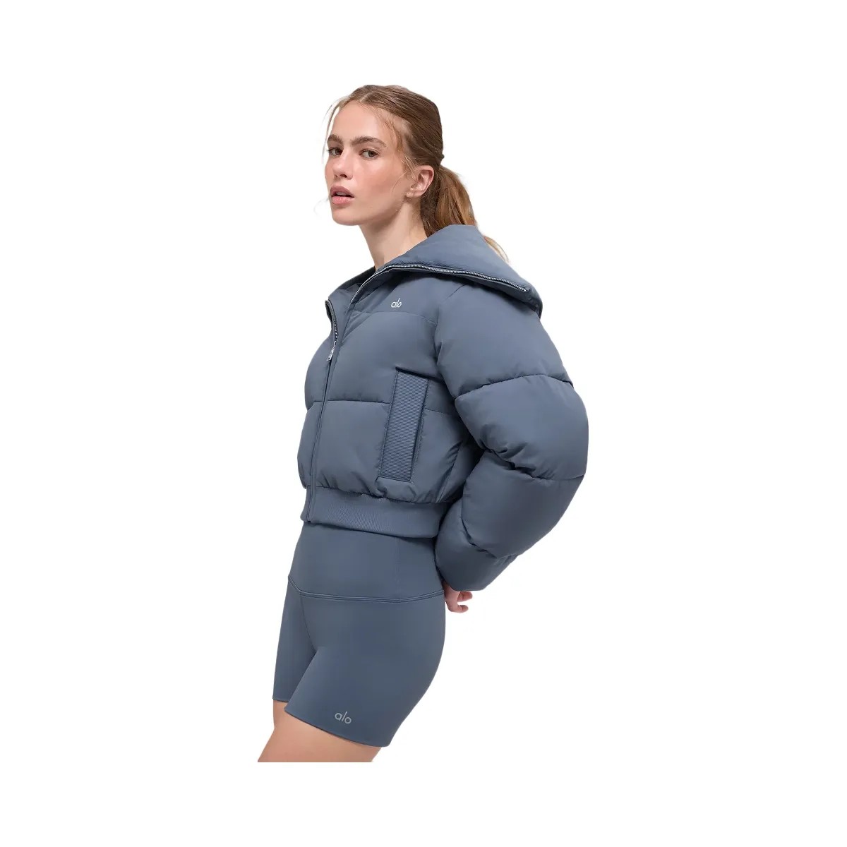 Alo Women's Captivate Puffer - Bluestone - HypeFly India View 2