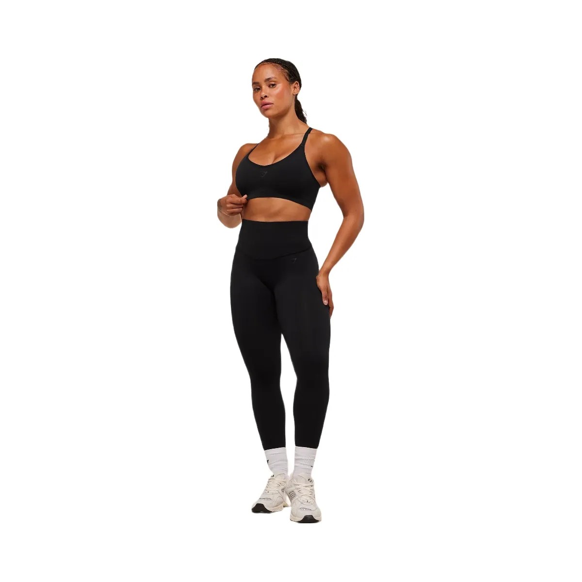 Gymshark Activate Seamless Leggings - Black - HypeFly India View 1