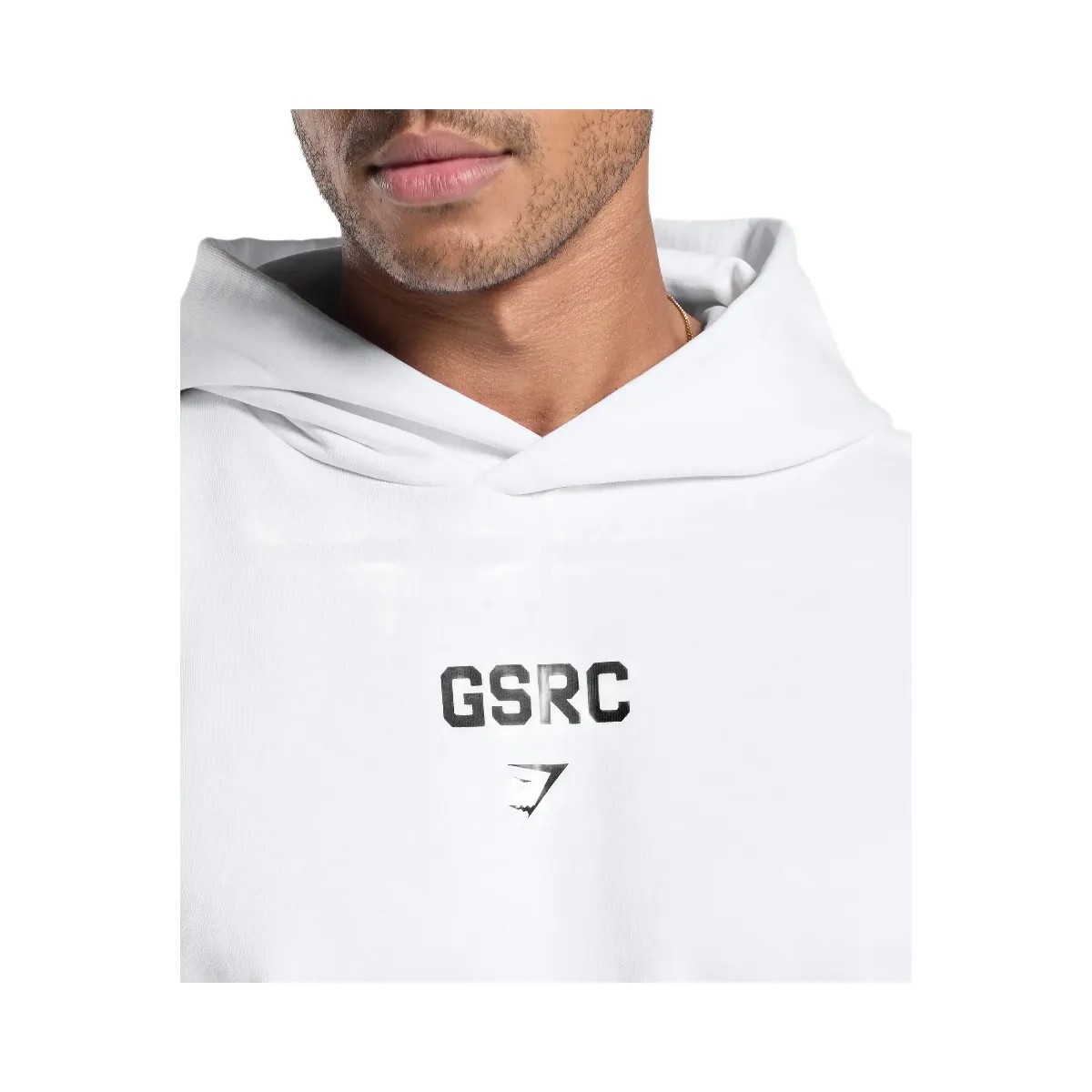 Gymshark GSRC Hoodie - White - HypeFly India View 4