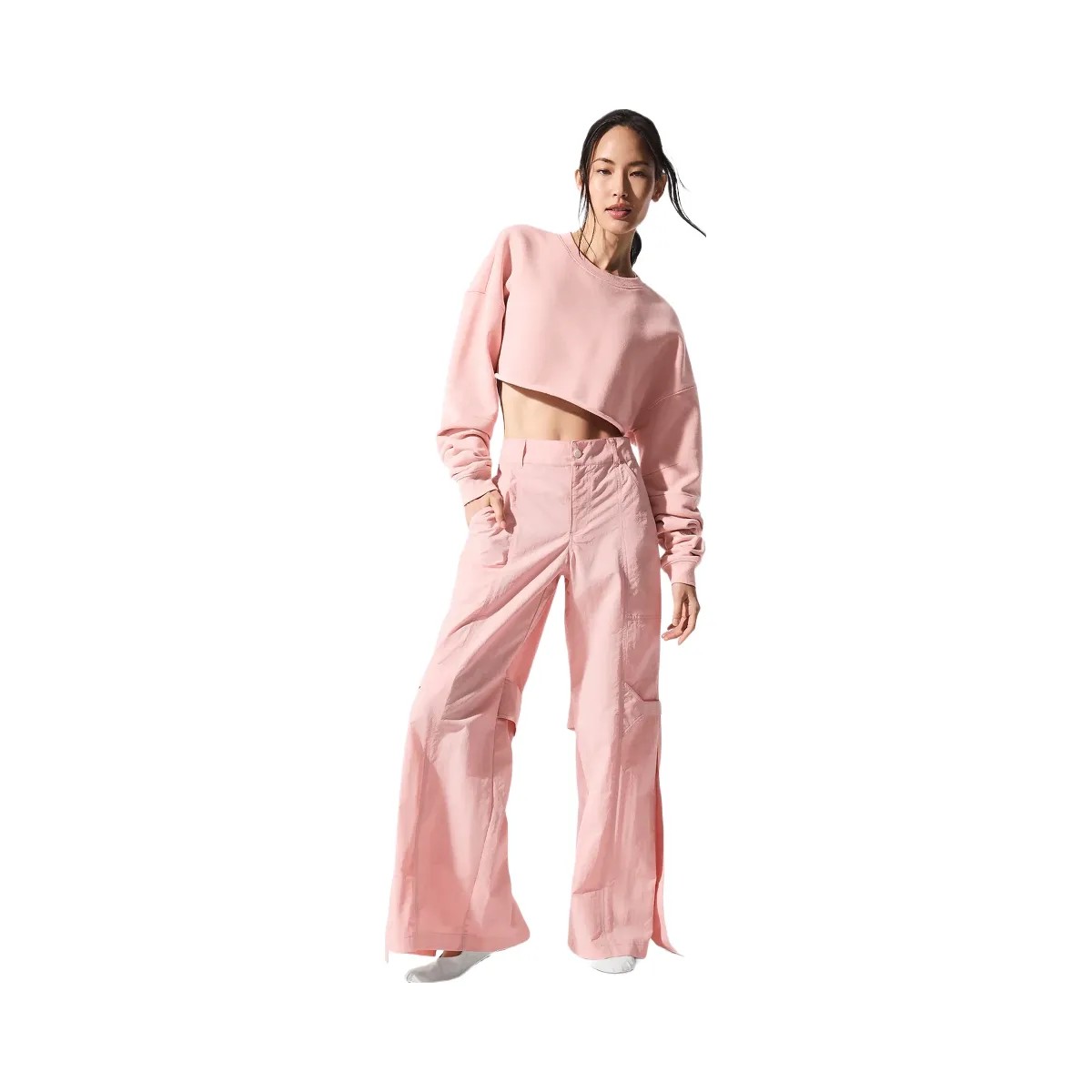 Alo Women's High-Waist Voyager Trouser - Pink Quartz - HypeFly India View 4