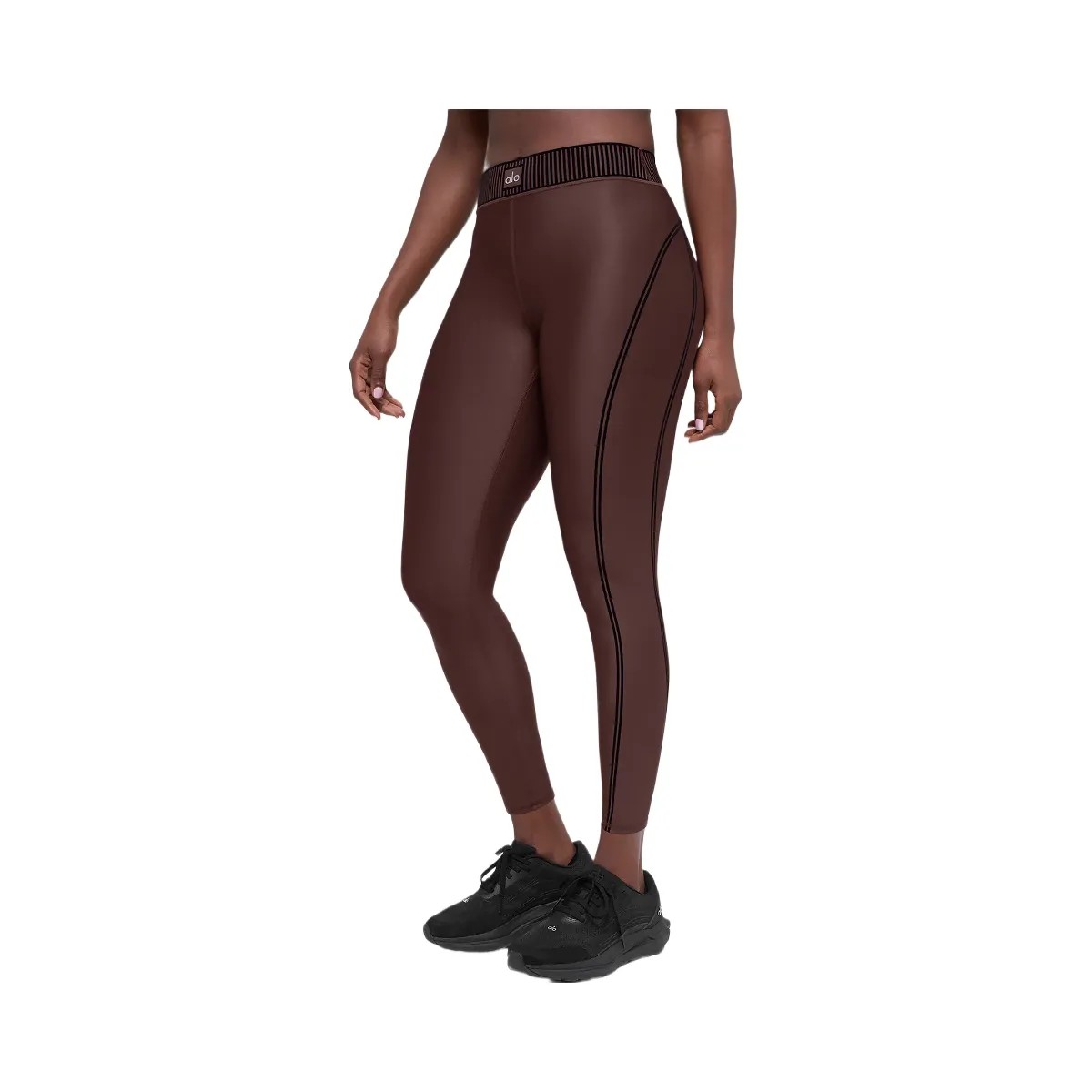 Alo Women's Airlift High-Waist 7/8 Line Up Legging - Brownstone - HypeFly India View 1
